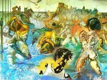 Abstracto famoso Painting - Surrealismo de la pesca del atún